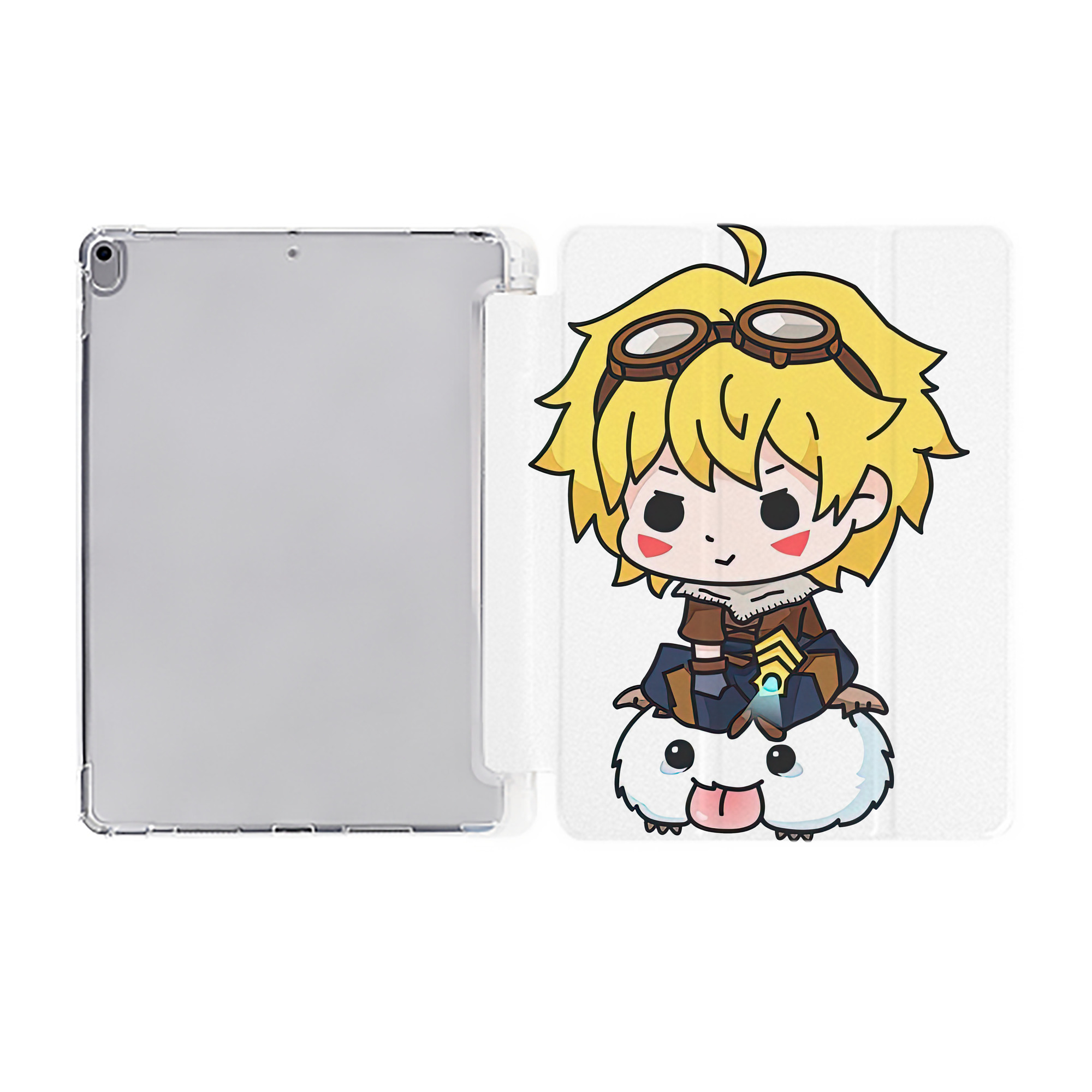 （画像用） リーグ・オブ・レジェンド League of Legends LOL IPad ケース ペン収納付き 三つ折りスタンド PUレザー×シリコン 対応機種9.5/10.5/10.9インチ